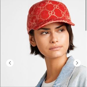 💯 Authentic Gucci Metallic Baseball Hat